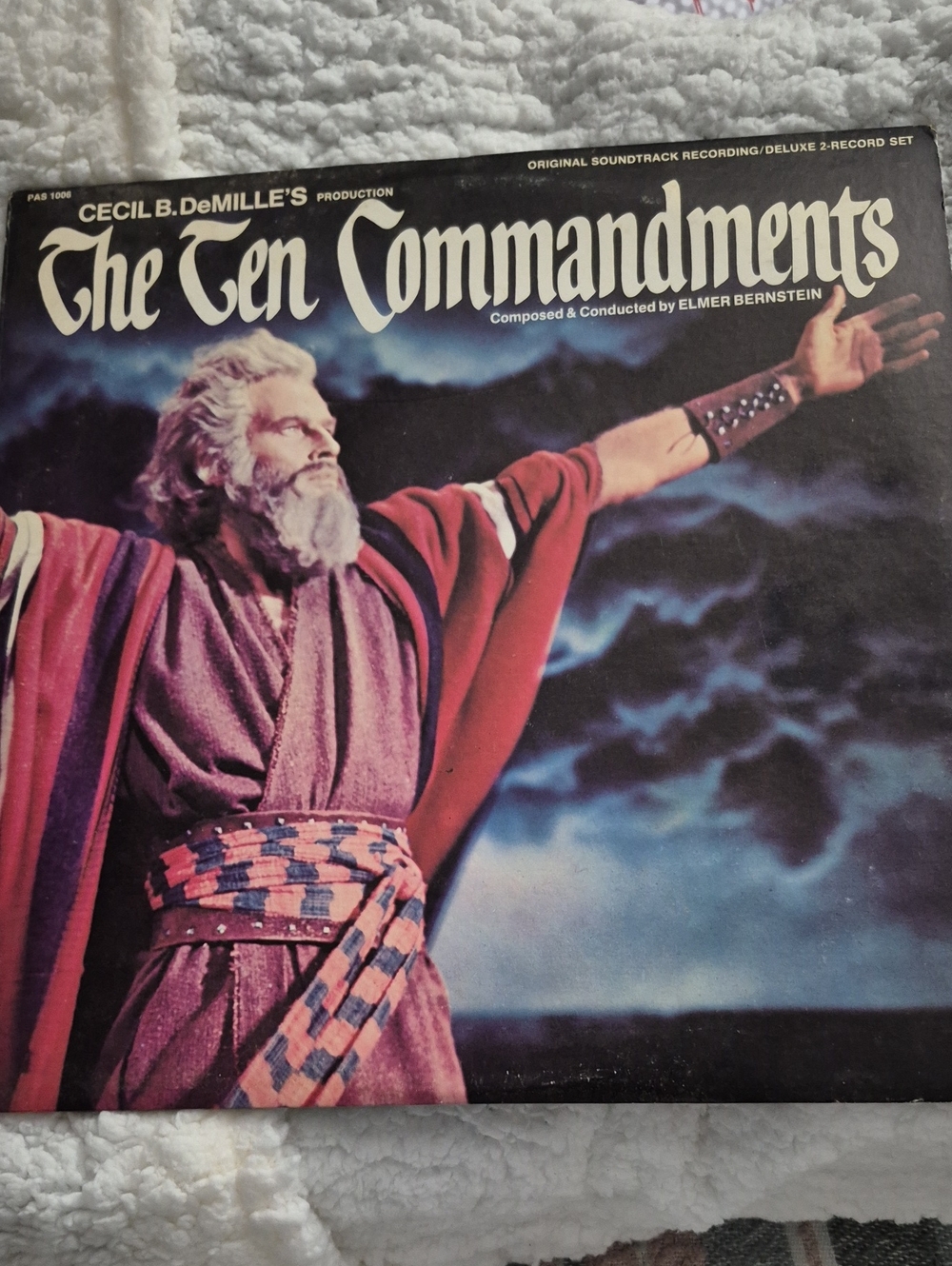 The Ten Commandments Original Soundtrack Vinyl - Red & Purple Cover Art